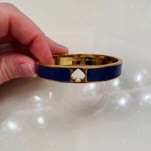 Kate Spade gold and royal blue bracelet